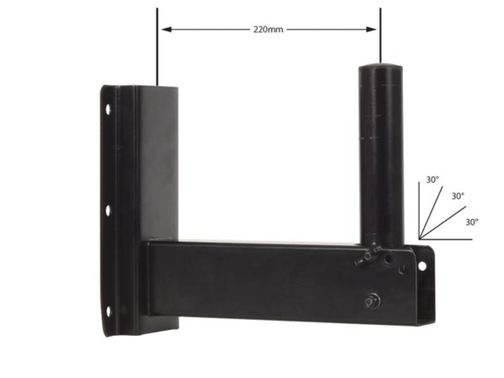 Soporte de pared para altavoz inclinable 25kg máx. Mod. VDLLB5