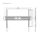 Soporte ultra delgado para TV 75Kg de 43-100" Aisens. Mod. WT100F-317
