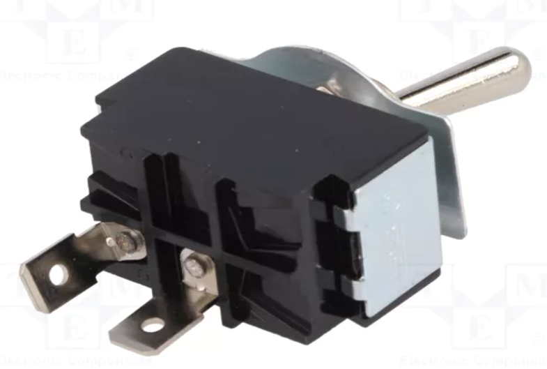 Interruptor de palanca 2 posiciones OFF-ON 20A/12VDC. Mod. R13-28A-01-HPH