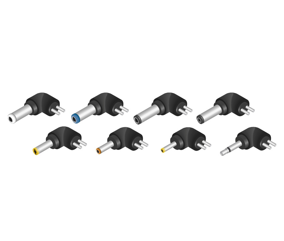 Alimentador electrónico 12V 2A multi clavija. Mod. ALM037