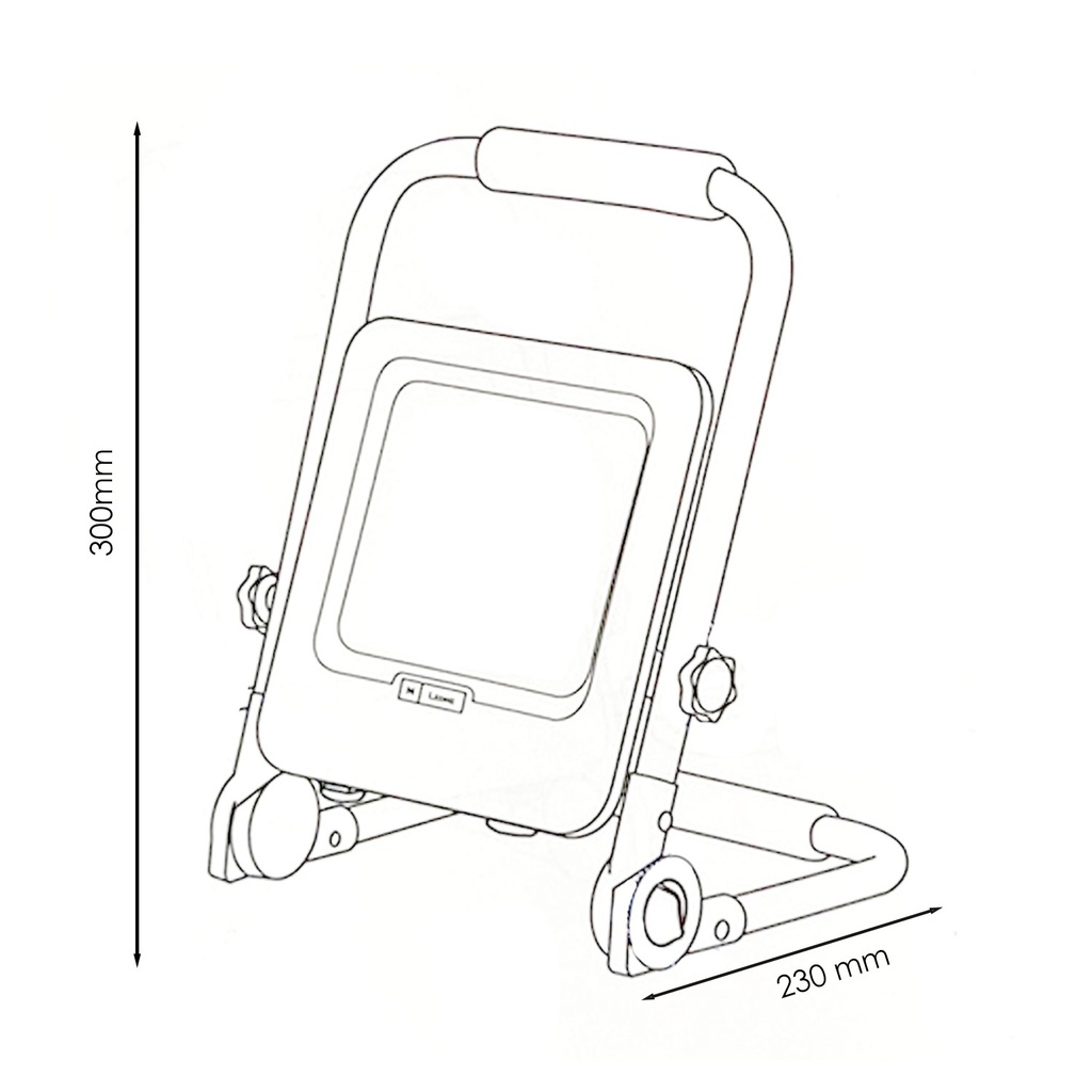 Foco Proyector Led Napoli Con Enchufe 50W y pie 6000K. Mod. LM6037
