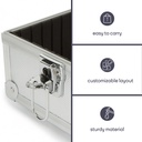 Maletín de herramientas aluminio 425x305x125mm 16.2l. Mod. 1819