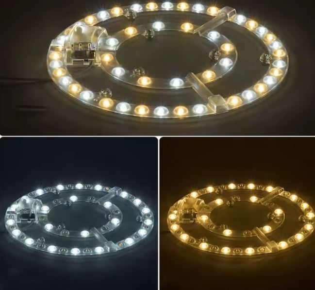 Kit repuesto ventilador techo Luz con driver CCT 72w compatible Abrila