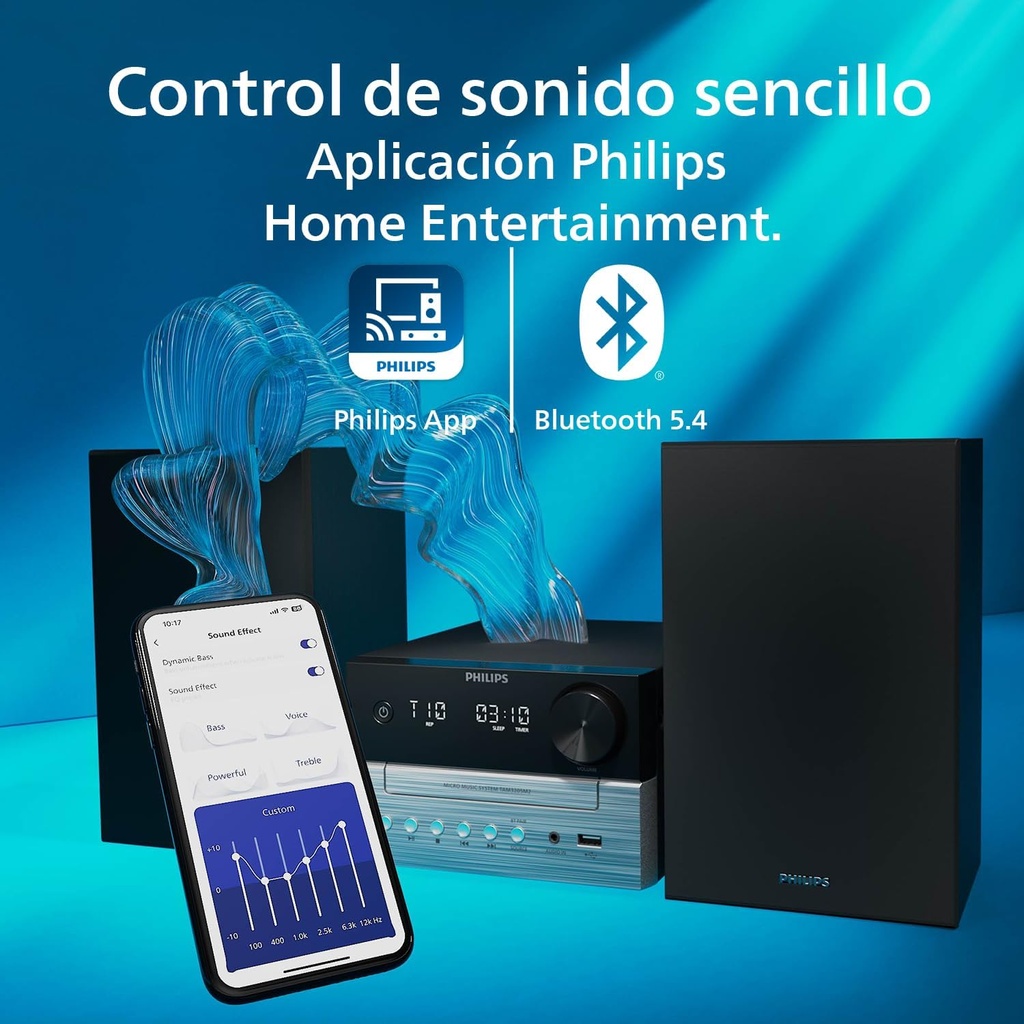 Microcadena (FM, CD, MP3, USB) Philips MCM2300/12 -