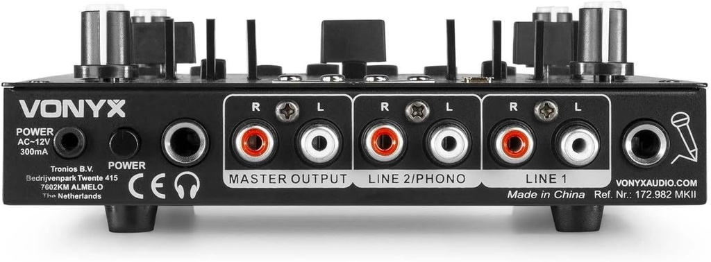 Mesa de mezclas DJ 2 canales bluetooth MP3/USB Vonyx. Mod. STM-2270