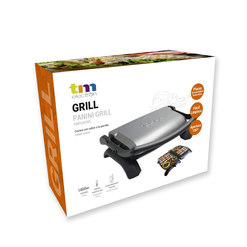 Grill barbacoa 180º 1800W TM. Mod. TMPGR005