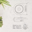 Farola LED Metut 80W 6500K IP65 - Pro Line. Mod. 201600008