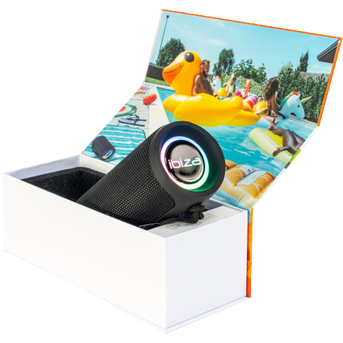 Altavoz bluetooth iluminado con USB y MICRO-SD 20W. Mod. BULLET 20