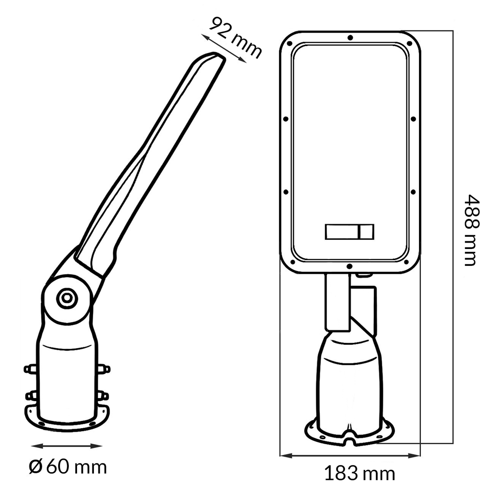 Farola Led Serie Spider 100W 6500K. Mod. LM6928