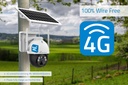 Cámara 4G motorizada para exterior, con batería y panel solar. Mod. NV-CAM02S-SOLAR4G