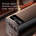 Batería externa powerbank 30000mAh 22.5W PD20W LEOTEC. Mod. LEPOW30W22W