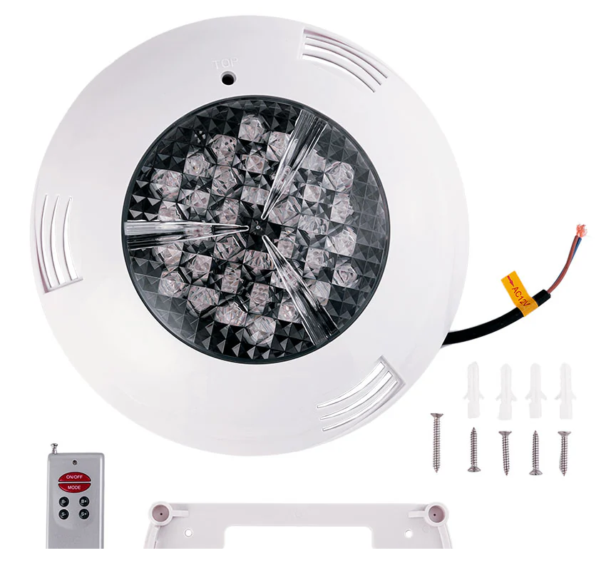 Foco LED Piscinas Superficie IP68 RGB 36W Incluye Mando. Mod. WR2952AS36WRGB