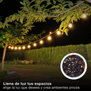Kit guirnalda decorativa Liboi 12M 10 portalámparas IP65. Mod. 201205001