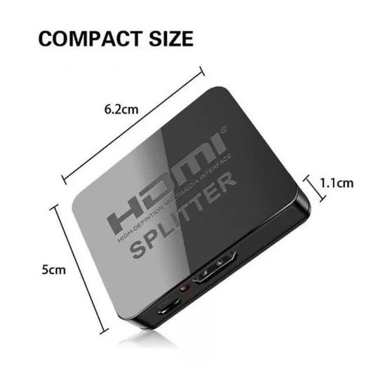 Splitter distribuidor HDMI 1 a 2 Acoustic Control . Mod. SPHDMI