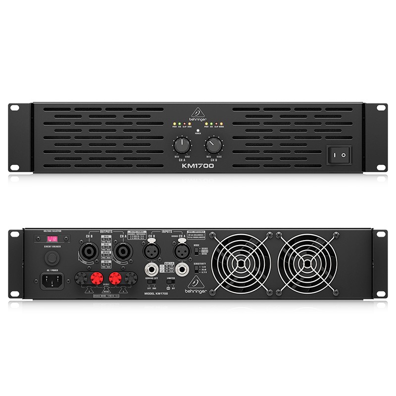 Etapa de potencia 2x800watios@4 oh Behringer. Mod. KM1700