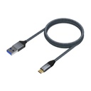 Cable USB 3.1 10Gbps con conector tipo USB-C aluminio 2 metros. Mod. A107-0633