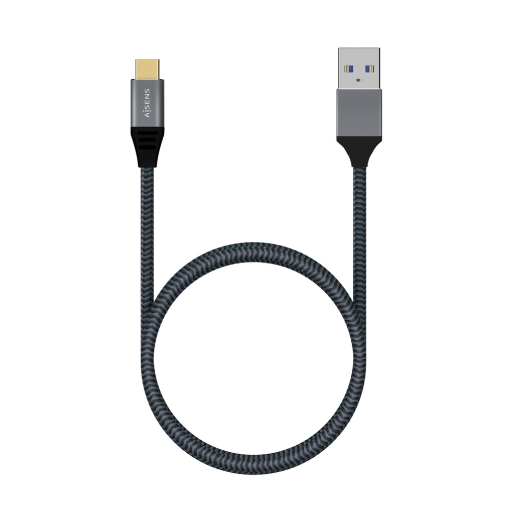 Cable USB 3.1 10Gbps con conector tipo USB-C aluminio 2 metros. Mod. A107-0633
