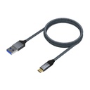 Cable USB 3.1 10Gbps con conector tipo USB-C aluminio 1 metro. Mod. A107-0631
