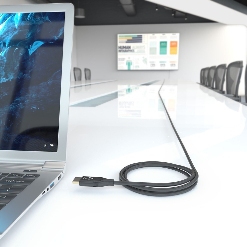 Cable HDMI de Alta Velocidad con Óptica Activa AOC con Ethernet 15m. Mod. A148-0929