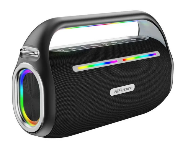 Altavoz inalámbrico bluetooth karaoke de 70W color negro HiFuture. Mod. MUSICBOX100BLK