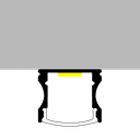 Perfil de Aluminio High - 2 Metros. Mod. LM3721