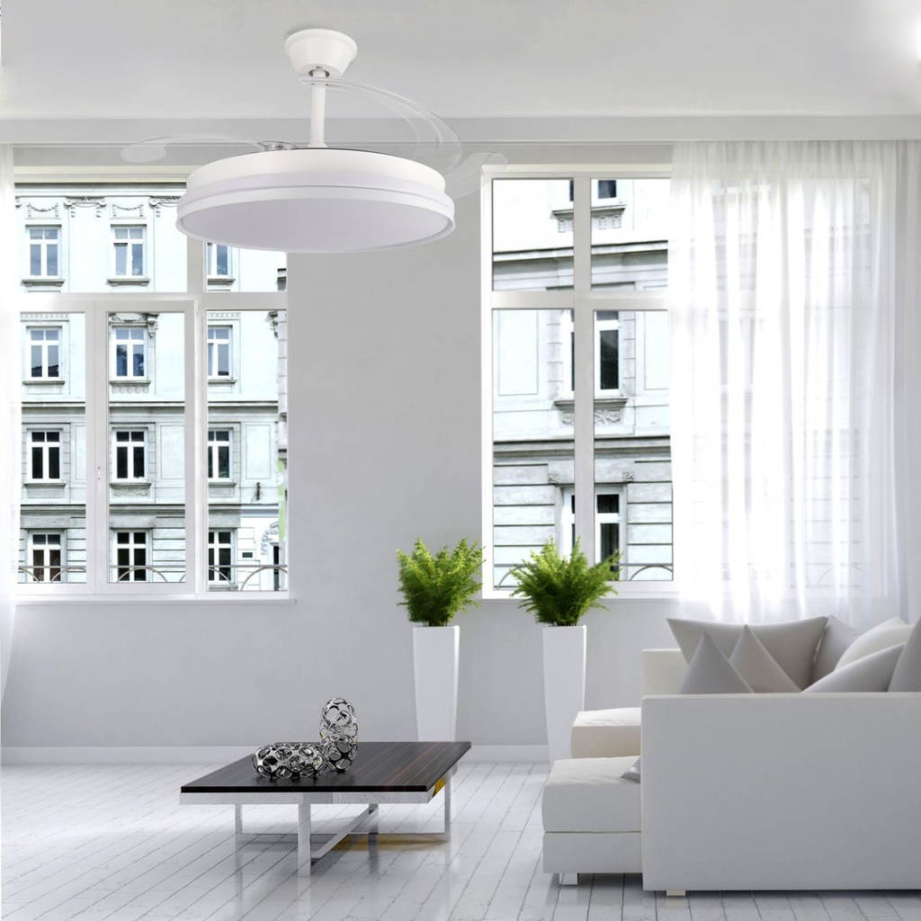 Ventilador de Techo Led White Heer Smart ø107 Cm. Mod. LM8837