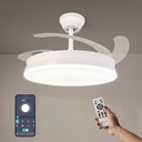 Ventilador de Techo Led White Olga Plus App ø107 Cm. Mod. LM8867