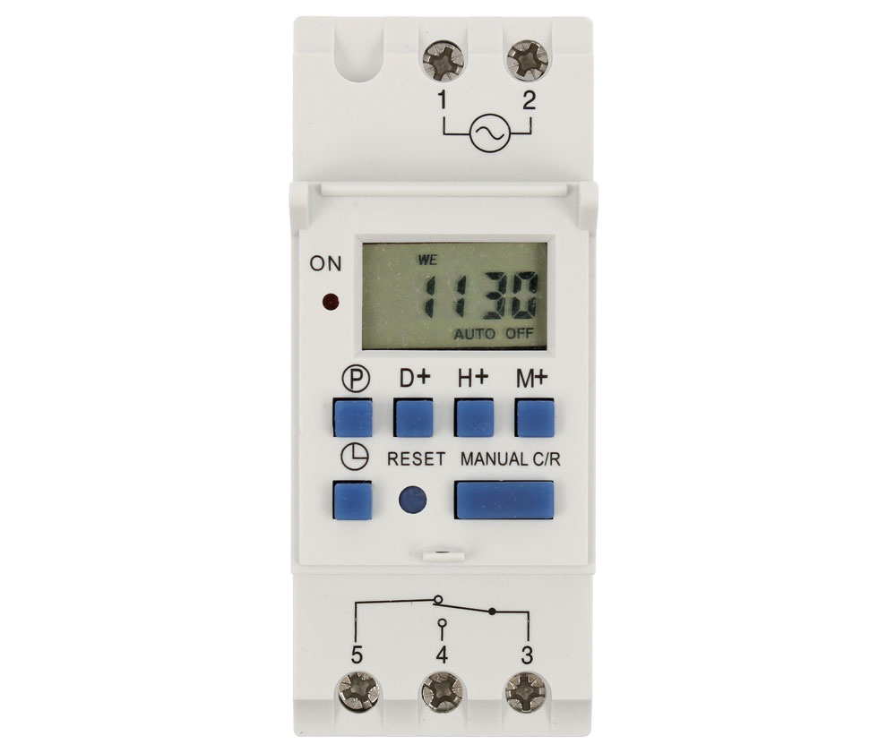 Temporizador Interruptor digital Programador Diario y semanal. Mod. MEL404