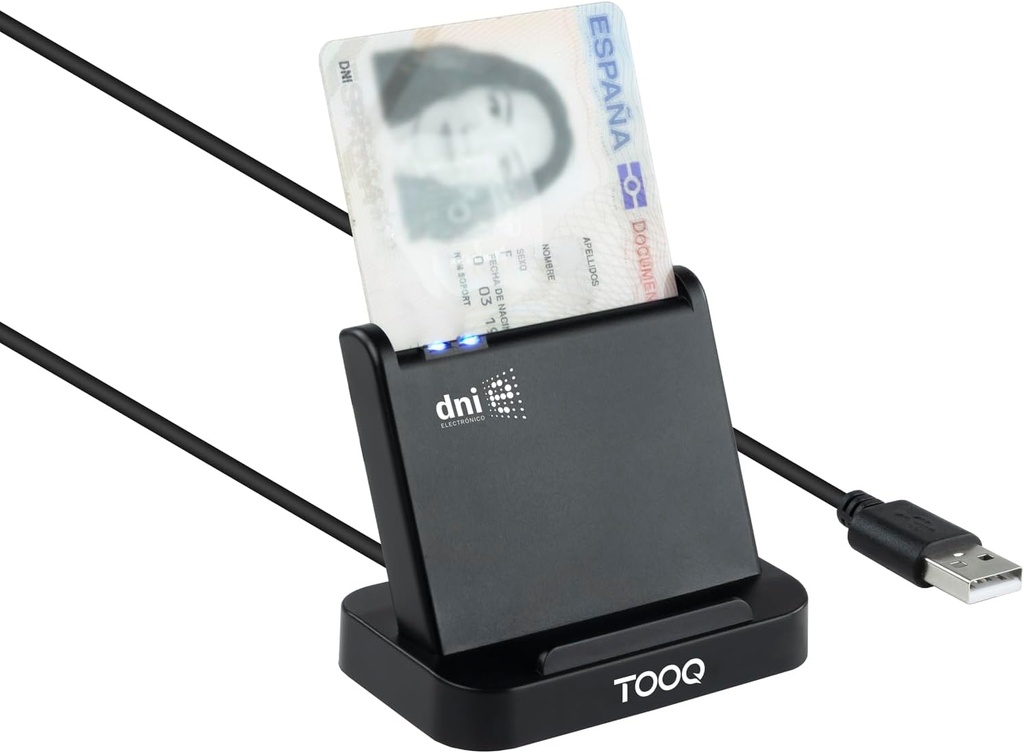 Lector de tarjetas externo y DNI 3.0. Mod. TQR220B