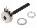 Potenciómetro axial monovuelta 470KΩ 0,4W 6mm lineal. Mod. PC20BU-470K-LIN