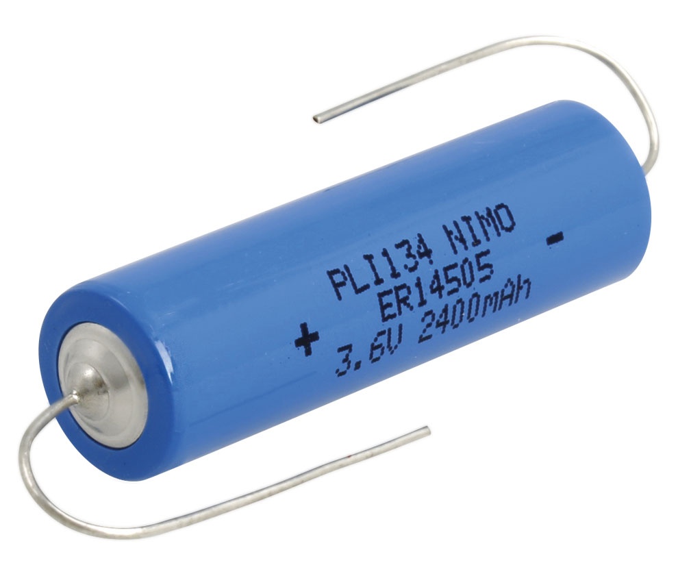 Pila de litio 3.6V 2400mA soldar ER14505. Mod. PLI134