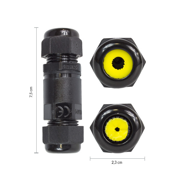 [CON5210] Caja de empalme 3 polos Waterproof IP68. Mod. LM2191