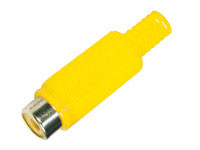 [0111AAVA] Conector hembra aérea RCA Plástico Amarillo. Mod. 0111-A