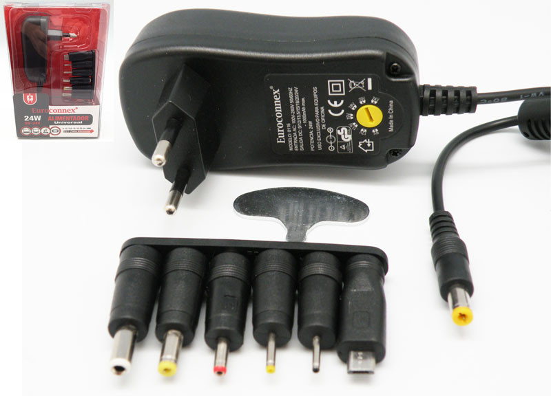 [0116EGELG] Alimentador Universal 24W regulable 9..24VDC. Mod. 0116