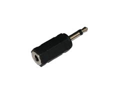 Conector Adaptador Jack macho ø3,5 mm. Mono a Jack Hembra ø3,5 mm. Estéreo. Mod. 0300