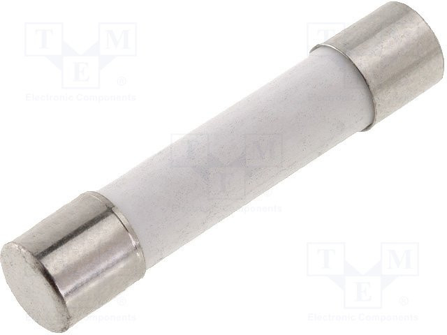 Fusible rápido cerámico 6,3x32mm 30A 250VCA. Mod. FCA30A
