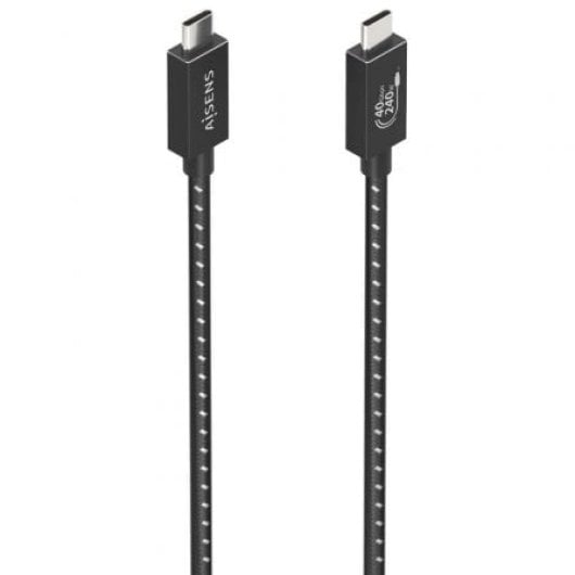Cable USB AISENS A156-0868 USB4 40Gbps Tipo-C 240W 1.5m Negro. Mod. A156-0868