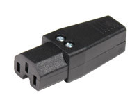 Conector Clavija hembra aérea con ranura IEC320/CEE22. Desmontable. 10A./250V. Mod. 0416-E