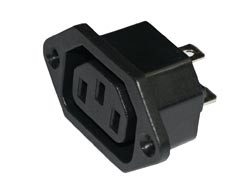 Conector Base hembra IEC320/CEE22. 10A./250V. Fijación a tornillo. Mod. PW7000033