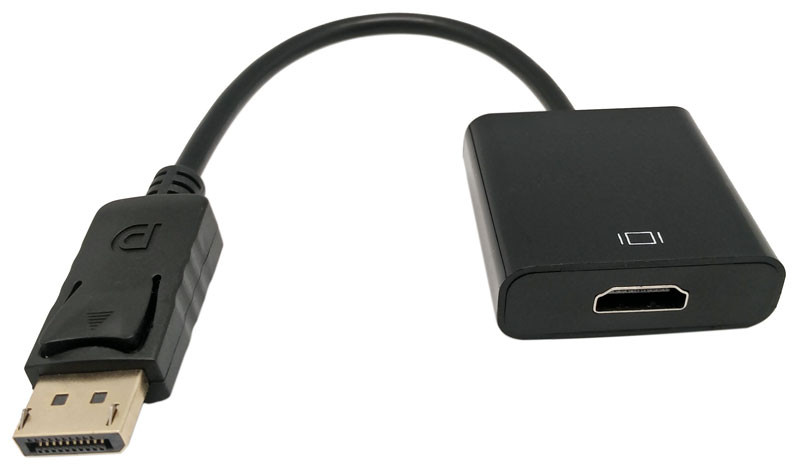 Adaptador DISPLAYPORT MACHO a HDMI HEMBRA, 0.15m. Mod. AD0009BK