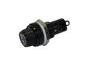 Portafusible para fusibles de 5x20mm. Cierre a rosca. 10A./250V. Fijación a Rosca. Mod. 1117