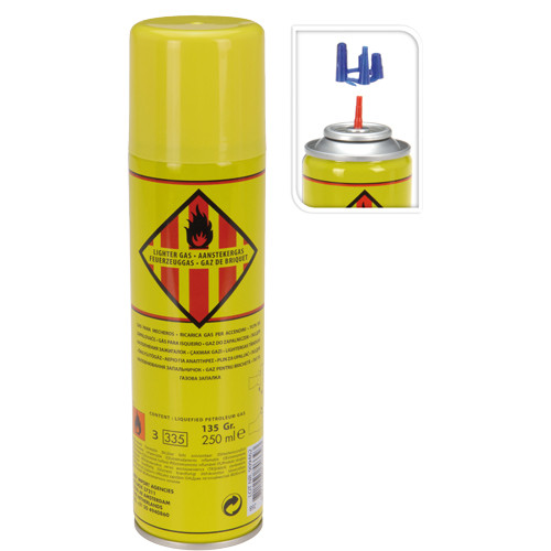 Recarga de gas para encendedores mecheros. Mod. 90904