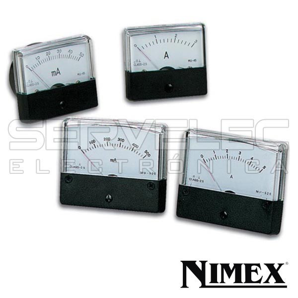 [090142000VDR] Voltímetro de panel DC 0 - 30V  70x60 NIMEX. Mod. NI-670