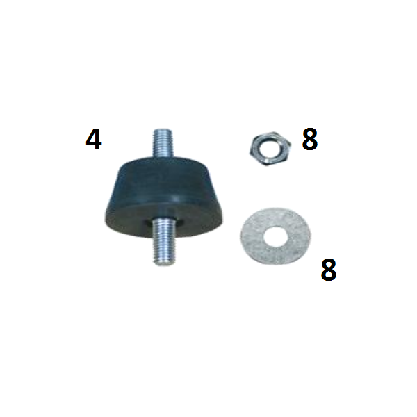 [AS02212] Amortiguador A35C C/ Tuercas y arandela. Mod. 092.06.0230