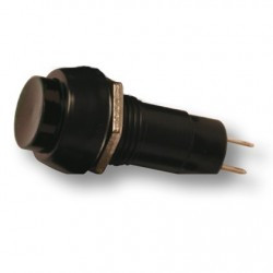INTERRUPTOR ROSCADO REDONDO 2A/250V NEGRO. Mod. 0940