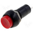 INTERRUPTOR ROSCADO REDONDO 2A/250V ROJO. Mod. 0940-R