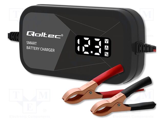 [QOLTEC52492] Cargador baterías AGM GEL 12V 2A QOLTEC. Mod. 52492