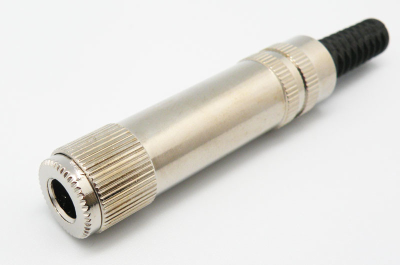 [1071ELG] Conector hembra Jack mono 6.3mm metálico. Mod. 1071