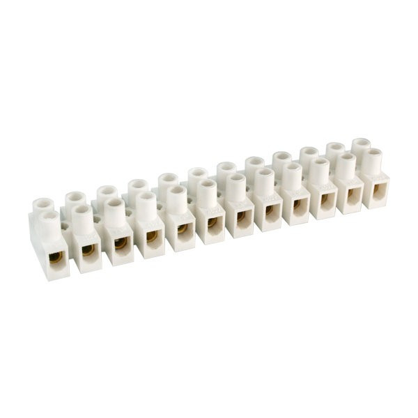 [107774EDH] Regleta blanca conexión eléctrica 4.0 mm2 Electro DH. Mod. 10.777/4
