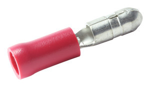Terminal macho cilíndrico, aislante de vinilo 1.5mm2.  Mod. 109271